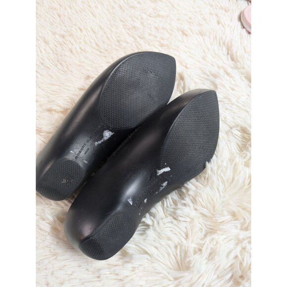 Robert Clergerie Paris Black Felt Slip-On Mules Platform Sole Shoes Size 39 - Picture 7 of 11